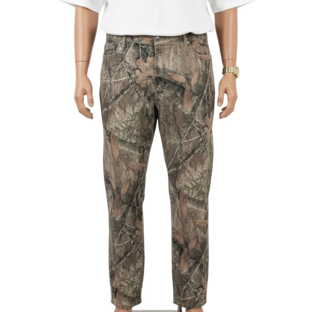 Mugsy RealTree Camo Mens Stretch Straight Baggy Pants 44x30 Special Edition EUC